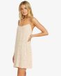 Mujer con Vestido Corto Billabong Sun Spell Mini Peach Parfait lateral