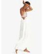 Mujer con Vestido largo y fluido Roxy Hot Tropics Blanco lateral