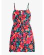 Minivestido con tiras Roxy La Vida Antracita Floral para mujer