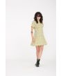 Mujer con Vestido Corto Volcom Surfpunk Amarillo ajuste