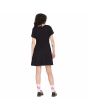 Mujer con Vestido corto Volcom Surfpunk Negro posterior