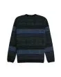 Jersey Vissla Blur Jacquard Crew Sweater Negro para hombre posterior