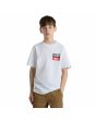 Niño con Camiseta de manga corta Vans OG logo Blanca 