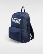 Mochila Vans Old Skool Print 22L Azul Dress Blues Unisex bolsillo delantero