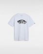 Camiseta de manga corta Vans Style 76 blanca para niños de 8 a 14 años