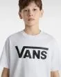 Niño con Camiseta de manga corta Vans Classic Blanca con el logo en negro estampado delantero