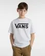 Niño con Camiseta de manga corta Vans Classic Blanca con el logo en negro 