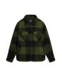 Sobrecamisa mullida Vans Denby Fuzzy Shacket Negro-Verde para hombre