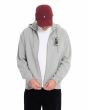 Hombre con sudadera Volcom Catastrophy Zip Gris Jaspeado cremallera metálica