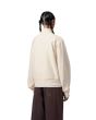 Mujer con Sudadera Carhartt WIP W' American Script High Neck Beige  Natural posterior
