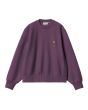 Sudadera Carhartt WIP W' American Script Sweatshirt Huckleberry para mujer