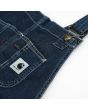 Peto vaquero Carhartt WIP W' Bib Overall azul para mujer etiqueta