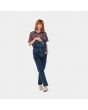 Mujer con peto vaquero Carhartt WIP W' Bib Overall azul
