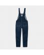 Peto vaquero Carhartt WIP W' Bib Overall azul para mujer posterior