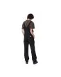 Mujer con Peto Carhartt WIP W' Bib Overall Straight Negro Rinsed posterior