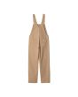 Peto Carhartt WIP W' Bib Overall Straight Dusty H Brown para mujer posterior