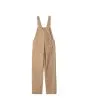 Peto Carhartt WIP W' Bib Overall Straight Dusty H Brown para mujer posterior