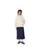 Mujer con Sudadera de capucha Carhartt WIP W' HD American Script Sweat Moonbeam Blanco Lunar boxy fit