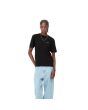 Mujer con camiseta de manga corta Carhartt WIP Script Embroidery Negra con logo blanco