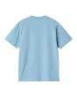 Camiseta orgánica de manga corta Carhartt WIP Women's Script Embroidery Bluebird-Fleur De Sel para mujer posterior