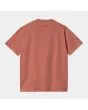 Camiseta orgánica de manga corta Carhartt WIP W' Script Misty Blush Vulcan para mujer posterior