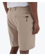Bermudas sumergibles Hurley Phantom Heather 20in Walkshort color caqui para hombre lateral