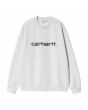 Sudadera Carhartt WIP Women's Carhartt Sweatshirt gris claro con logo lila para mujer