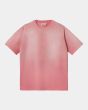 Camiseta orgánica de manga corta Carhartt WIP Sol rosa para mujer 