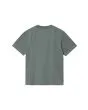 Parte trasera Camiseta Carhartt WIP W' Pocket T-Shirt en color Velvet Green para mujer