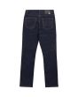 Pantalón Vaquero de corte relajado DC Shoes Worker Straight Índigo Rinse para hombre posterior