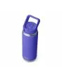 Botella de agua con tapa de pajita integrada Yeti Rambler 26oz Straw Cap Ultramarine Violet lateral cerrada