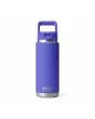 Botella de agua con tapa de pajita integrada Yeti Rambler 26oz Straw Cap Ultramarine Violet