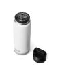 Botella Termo YETI Rambler 26oz blanca abierta