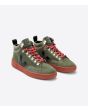 Zapatillas Altas Ecológicas Veja Roraima Suede verde oliva frontal