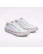 Zapatillas de lona Converse Chuck Taylor All Star Classic bajas en color blanco frontal 