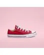 Zapatillas bajas de lona Converse All Star Chuck Taylor rojas para niños