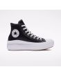Zapatillas converse de piel con plataforma Chuck Taylor All Star Move High Top negras 