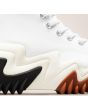 Zapatillas Converse Run Star Motion Hi blancas con plataforma blanca negra y goma miel Unisex lateral 