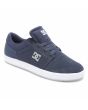 Zapatillas para skate de cuero DC Shoes Crisis 2 Azul Marino y Gris para hombre frontal 