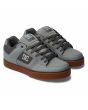 Zapatillas de cuero DC Shoes Pure Gris Carbón y Goma para hombre frontal