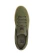 Zapatillas de cuero DC Shoes Hyde verde oliva para hombre superior