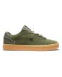 Zapatillas de cuero DC Shoes Hyde verde oliva para hombre