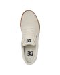 Zapatillas de Skate DC Shoes Switch beige y suela de goma para hombre superior