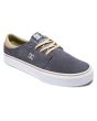 Zapatillas de ante DC Shoes Trase grises y blancas para hombre frontal