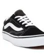 Zapatillas de Skate Junior Vans Old Skool en color negro para niños de 4 a 8 años sidestripe