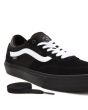 Zapatillas de Skateboard Vans Gilbert Crockett negras con banda lateral sidestripe blanca para hombre cordones