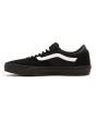 Zapatillas de Skateboard Vans Gilbert Crockett negras con banda lateral sidestripe blanca para hombre izquierda