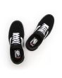 Zapatillas de Skateboard Vans Gilbert Crockett negras con banda lateral sidestripe blanca para hombre superior