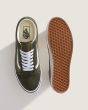 Zapatillas Vans Old Skool 2-Tone Obsidian Fern Verdes Unisex suela waffle
