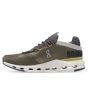 Zapatillas ON Running Cloudnova Ivy Eclipse verdes y grises para hombre izquierda